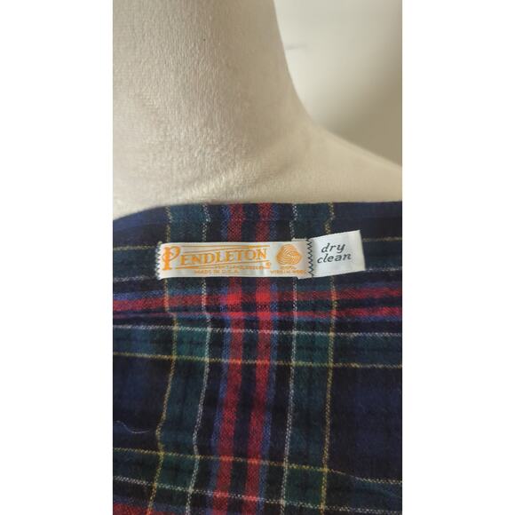VTG 1970's Pendleton Allison Tartan Virgin Wool Skirt & Scarf Small - Picture 5 of 9